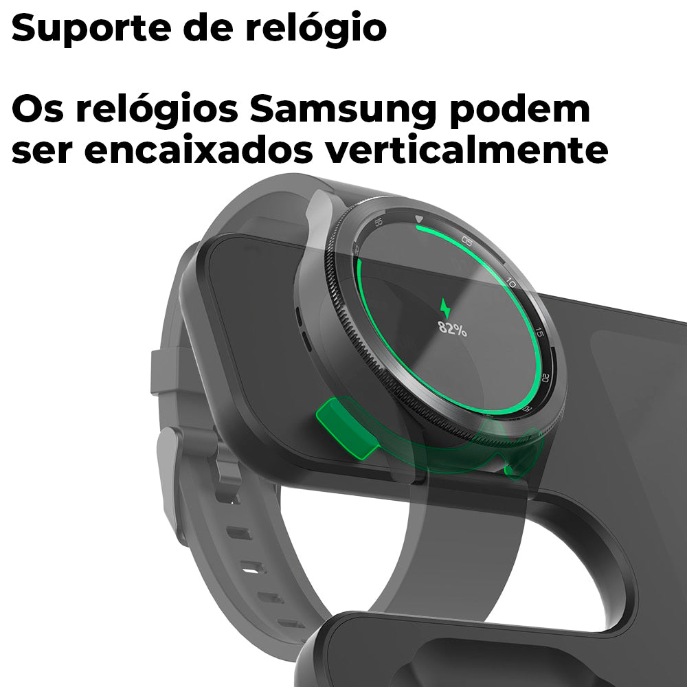 Carregador Wireless Smart Fast Ultra Rápido - 3 em 1 para Samsung