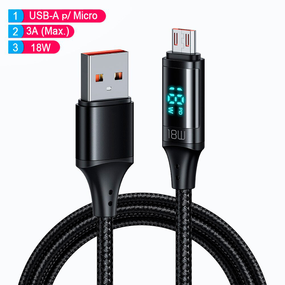 Cabo USB Turbo Digital Premium - Tipo C, Tipo A, iPhone, Micro B